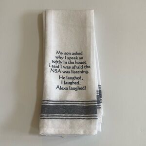 All occasion funny kitchen towel 24x16 NEW with tags